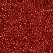 Miyuki Seed Beads 11/0 Silver Lined Ruby 11-11 Glass 24 grams Size 11 Round