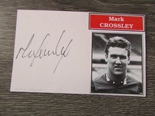 Mark Crossley Nottingham Forest & Fulham Footballer Original Hand Signed Card