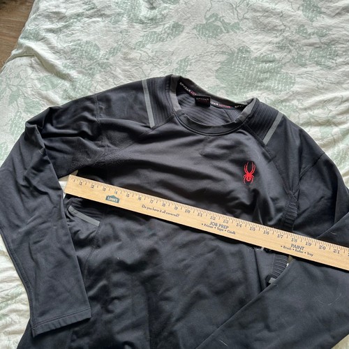 Spyder Active Men’s Long Sleeve Athletic ProWeb Microfleece Sweater Size S - Picture 4 of 7