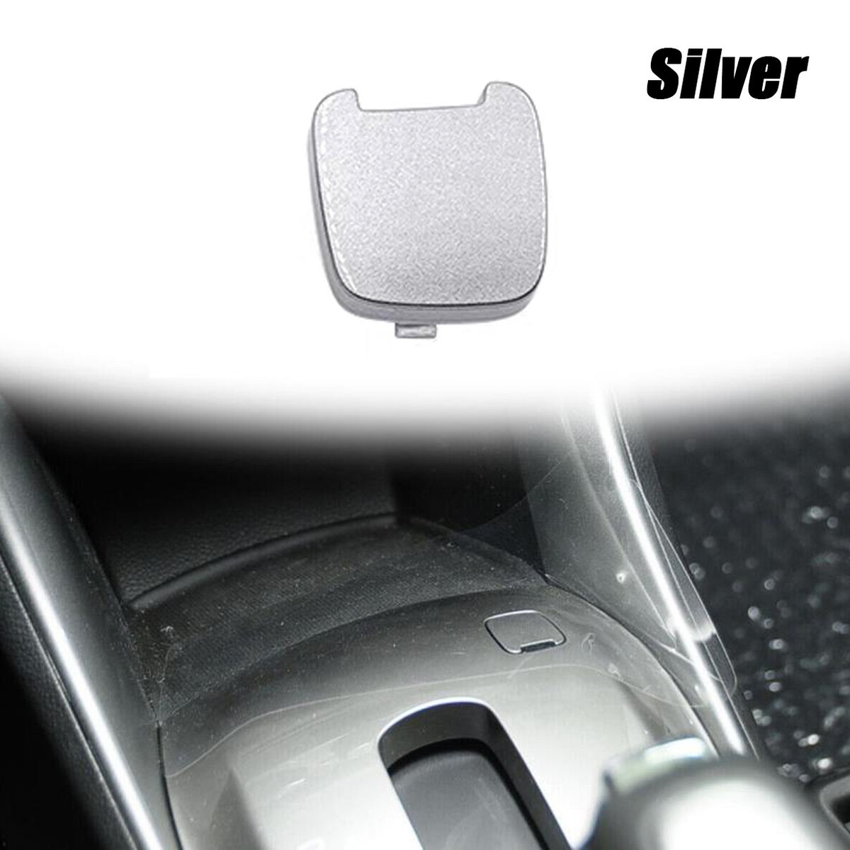 Silver Gear Shift Gaiter Boot Console Cap Cover Trim For Chevrolet