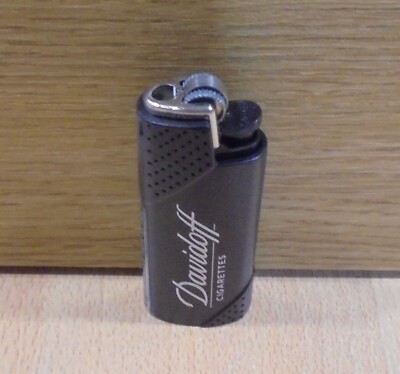 davidoff cigarettes lighter DAVIDOFF CIGARETTES LIMITED EDITION MINI BLACK METAL LIGHTER CASE WITH  LIGHTER
