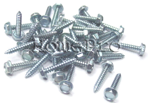 #12 x 1 3/4 HEX WASHER HD SHEET METAL SCREWS (50) SMS ZINC FREE SHIP - Picture 1 of 1