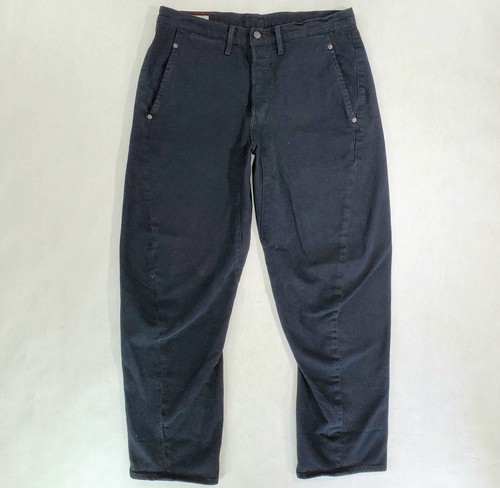 Levis LEJ 570 Engineered Men's Jeans Tapered Baggy Leg Button Fly Black  Denim 32 | eBay