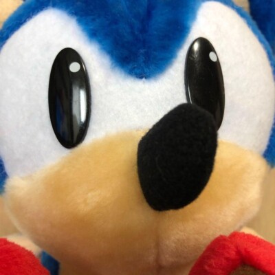 Super Rare]Sonic The Fighters Sonic Plush 1997 SEGA EXTREMELY RARE