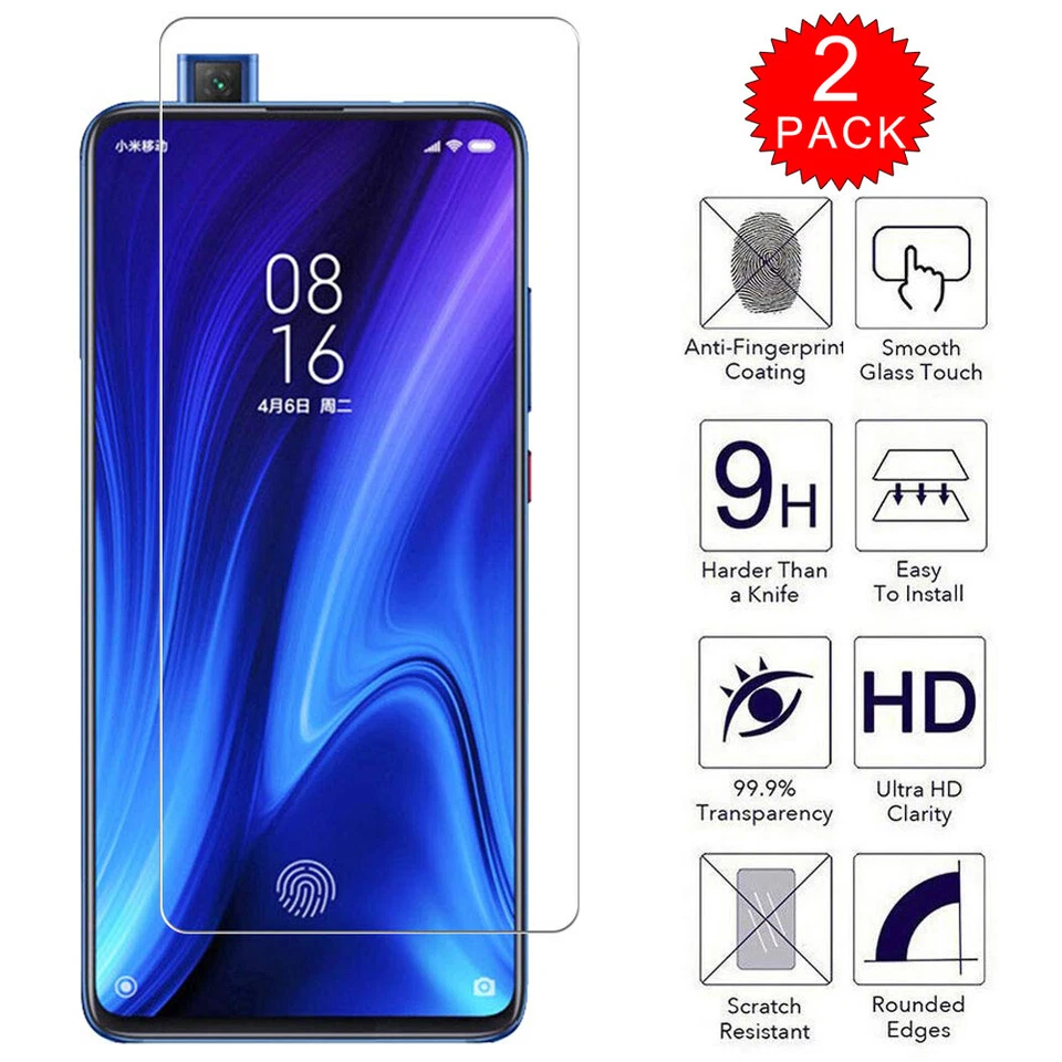 For Xiaomi Mi 9T / 9T Pro Caseswill HD Tempered Glass Screen Protector [2-PACK] - Image 2 of 4
