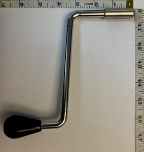 Sidewind Crank Jack Handle, Black Rounded *SEE PHOTOS & READ DESCRIPTION *