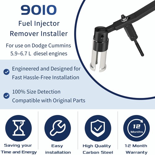 9010B 9010 Fuel Injector Remover & Installer Tool for Cummins 5.9L 6.7L Engines - Picture 4 of 8