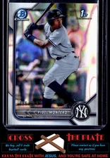 1-2022 Bowman Chrome Prospects Lava Fidel Montero NY Yankees 296/399 #BCP-74