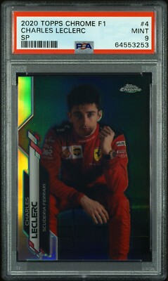 Charles Leclerc 2020 Topps Chrome F1 variation SP #4 PSA 9 Charles Leclerc 2020 Topps Chrome F1 variation SP #4 PSA 9