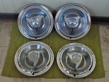 1963 Pontiac Spinner Hub Caps 14 Set Of 4 Wheel Covers 63 Bonneville Hubcaps