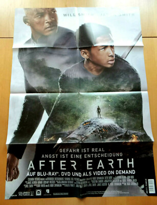 DVD Kino Film Poster Plakat - AFTER EARTH - Jayden und Will Smith - DIN A 1 -