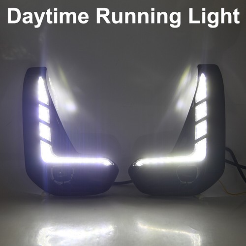 LED DRL Driving Fog Lamp w/ Amber Turn Signal for Toyota Hilux Revo 2020-2022 - Bild 4 von 12