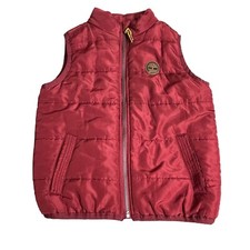 Timberland Toddlers 3T Red Sleeveless Puffer Style Vest
