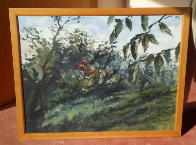 Blumenstrauch im Garten - 25.7.39 - Prof. Rohloff - Expressionismus