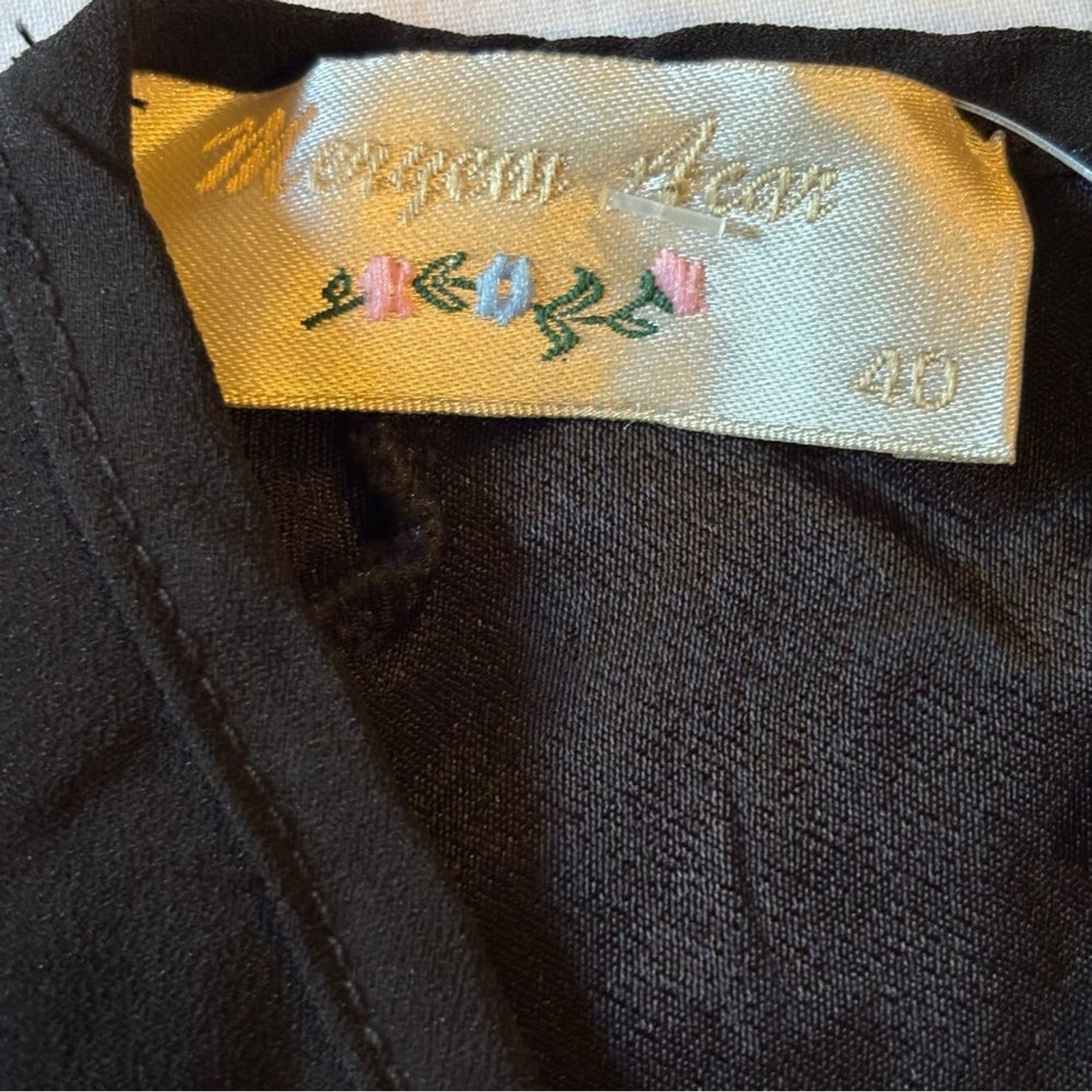 Meryem Acar NWT women's tunic modest black maxi dress Size 40 (M)