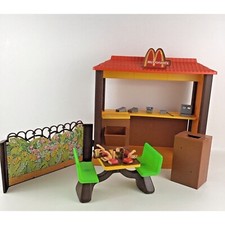 Barbie Loves McDonald's Restaurant Portable Playset Accessories Vintage 1982 80s