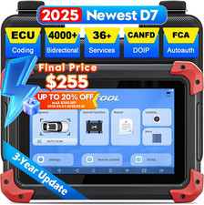2025 XTOOL D7 V2.0 Auto OBD2 Scanner Bidirect...