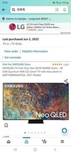 75inch neo qled samsung tv