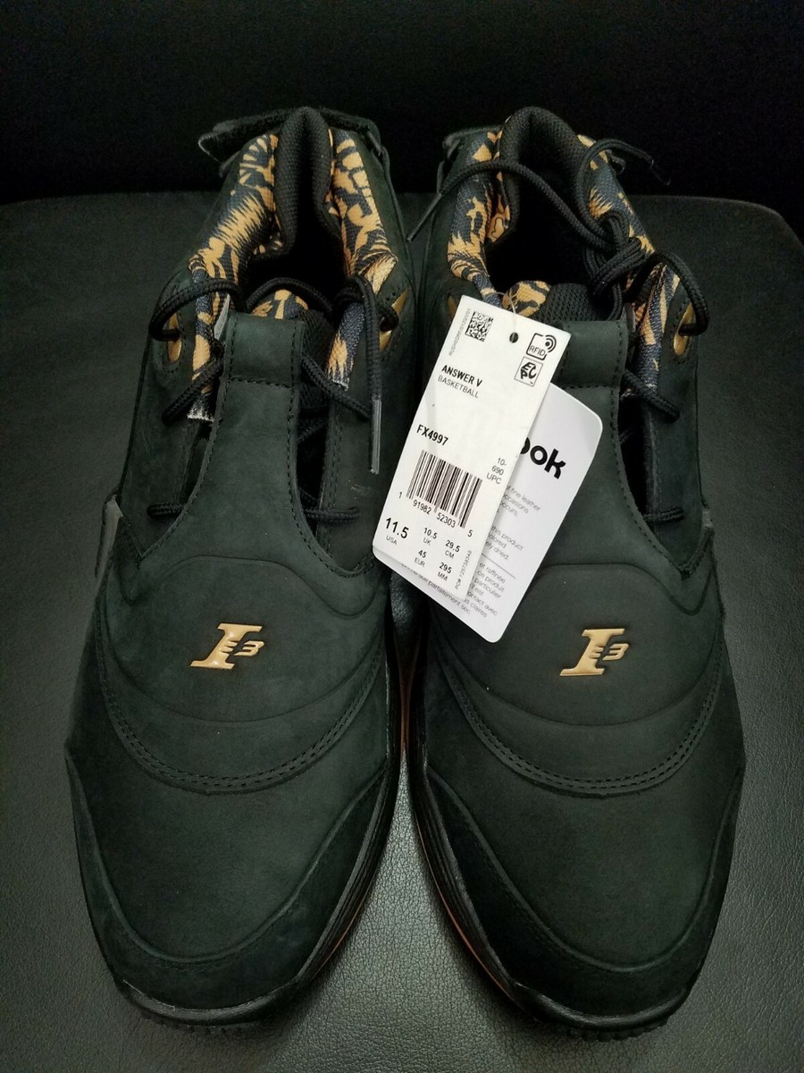 Size 11.5 - Reebok Answer 5 Black Gum for sale online | eBay