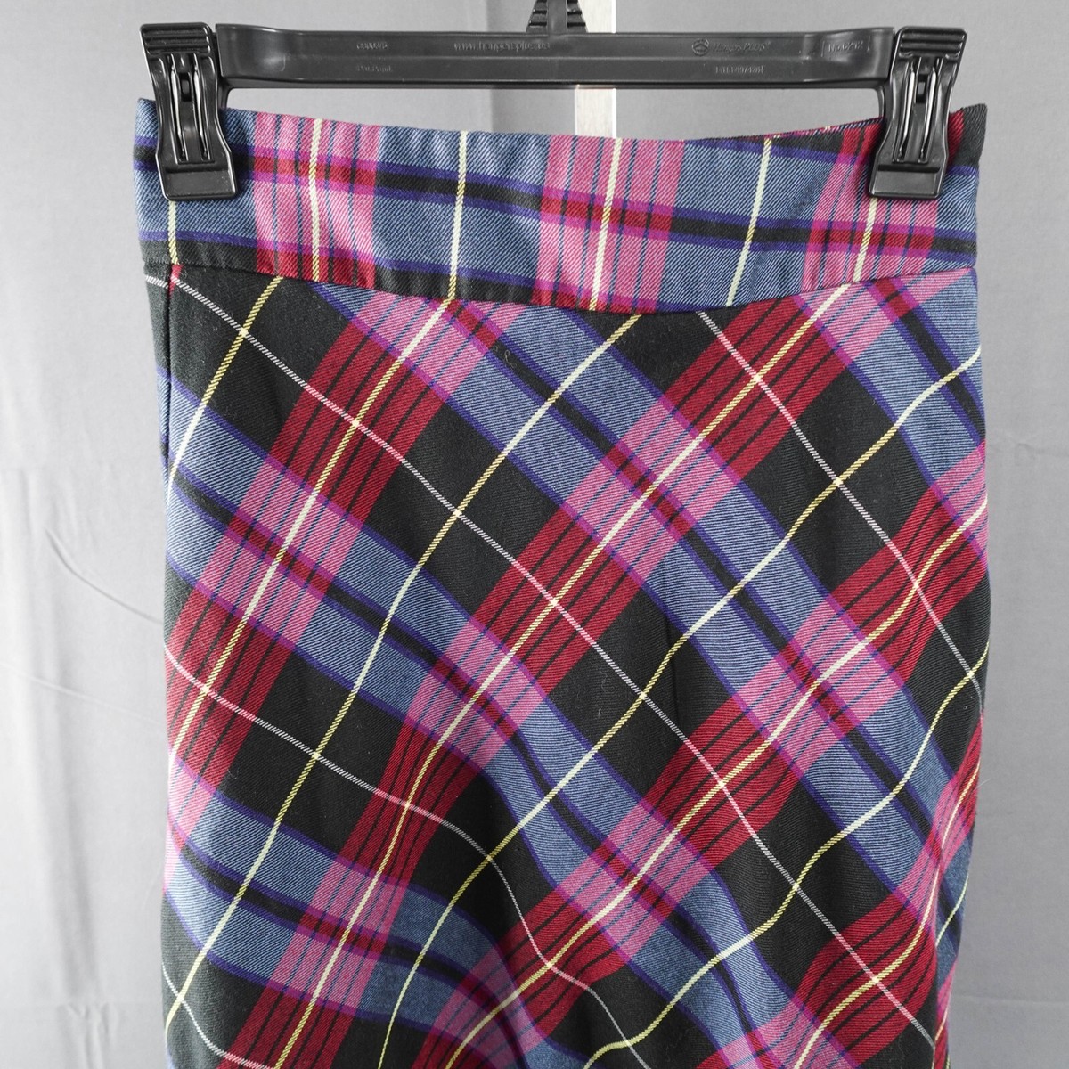 Primark Womens Skirt Purple Plaid Maxi A Line Y2K Preppy Academia  Schoolgirl