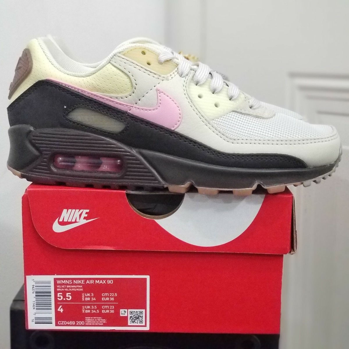 nike air max 90 cuban link velvet brown