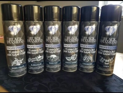 Black Diamond Professional Turbojet Air Sanitiser Freshener 12 Bottles FULL CASE