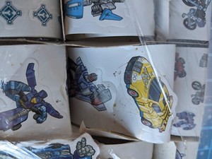 Vintage Y2K Transformers Armada Stickers Hasbro 2004 175+ Optimus Prime Retro