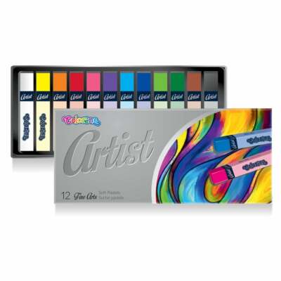 ARTIST set extra weichen Pastellstücken 12 Farben Trockene Pastell