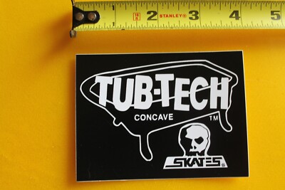 Tub Tech Skates Skull Skateboards Pool Bowl Z26A Vintage