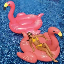 Giant Pool Float Inflatable Famingo Ride-On Floatie Pink 60"-by Swimline 60626