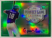 2020 LEAF PG NATIONAL SHOWCASE GAVIN CONTICELLO GREEN REFRACTOR AUTO 1/3
