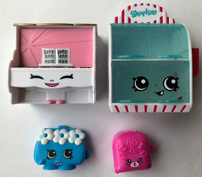 Shopkins Lot Backpack With Mini Purse Piano Moose Brand 2013,2015