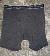 Victoria secret logo boxer brief new size Medium Dark Grey