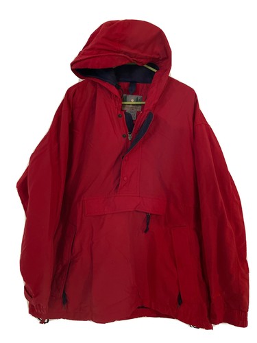 EMS Men's L Red Nylon 1/2 Zip Pullover 