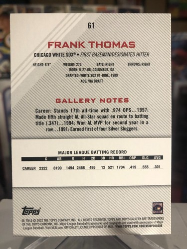 FRANK THOMAS ⭐️ PICK CARD Topps Chrome Refractor RC Auto SSP HOF - Picture 29 of 55