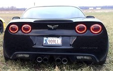 2005-2013 C6 Corvette Authentic Eagle Eye Branded Led Tail Lights Factory Red