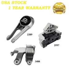 3 PCS MOTOR & TRANS MOUNT FIT CHEVROLET MALIBU 2019-2023 1.5L - AUTO TRANS