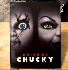 BRIDE OF CHUCKY 1998 Horror Movie Press Kit - Folder and 2 Full Color Slides