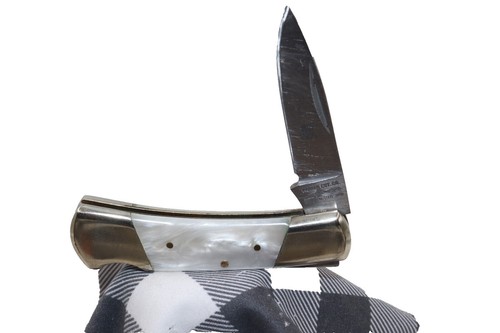 Rough Ryder Folding Hunter Amber Bone RR066 Coltello Da Tasca Lockback - Foto 7