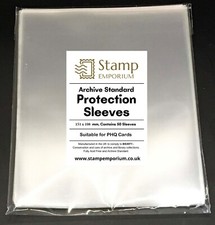 Royal Mail PHQ Card Crystal Clear Protective Sleeves, ARCHIVE STD