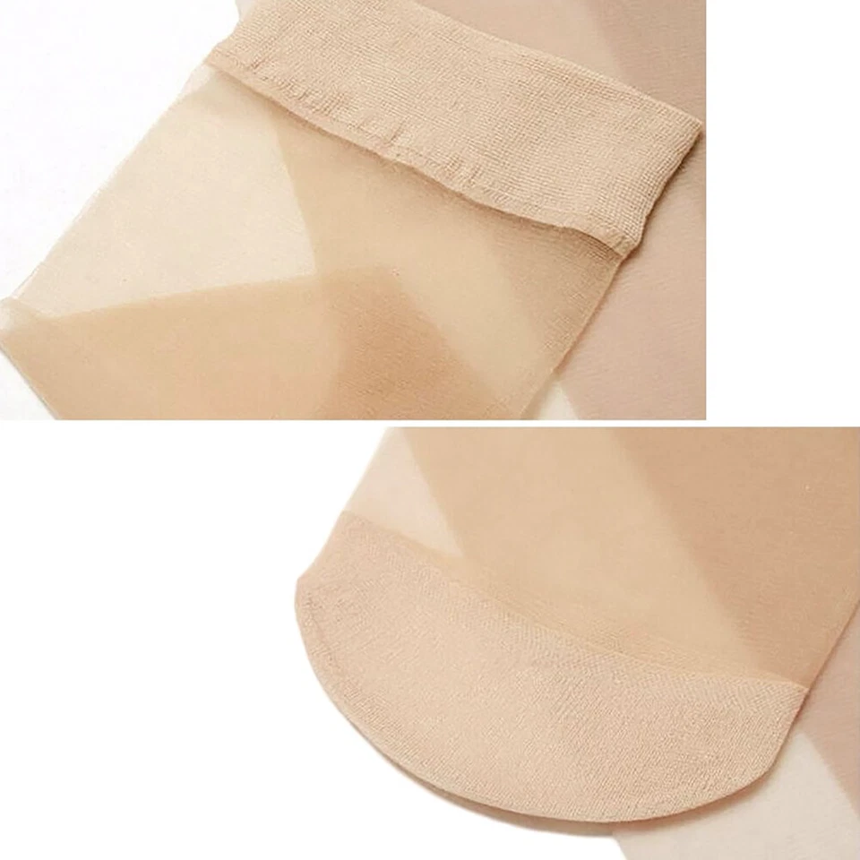 10/20 pares de medias al tobillo de nailon elásticas cortas de seda transparente para mujer Foto 3 de 4