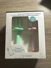 Baby Finger Toothbrush, Double Sided Toothbrush, 2 pack, 