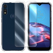 Shatterproof Screen Protector Film Clear TPU Case f Motorola Moto E 2020 XT2052