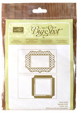 STAMPIN' UP SIZZIX BIG SHOT Fun Frames TEXTURED IMPRESSIONS EMBOSSING FOLDER