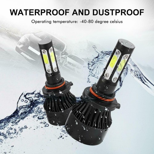 Luces Para Auto Coche 6000k Luz blanca 4 lados LED Bombillas De Los Faros 9005 2x - Imagen 10 de 10