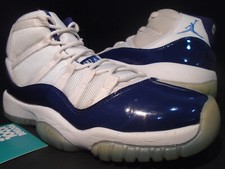 NIKE AIR JORDAN XI 11 RETRO BG WIN LIKE '82 WHITE NAVY UNC BLUE BRED 6.5Y 6.5