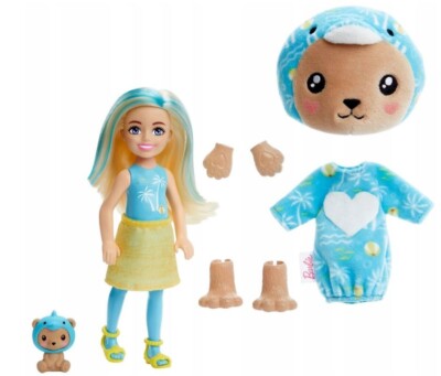 Barbie Cutie Reveal Chelsea Doll Bear-Dolphin Series Animal