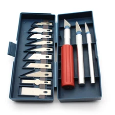 Precision Knife Set Razor Blade Cutting Tool Kit Art Craft Hobby Knife Kit