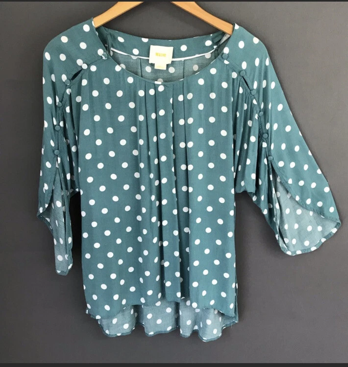 Anthropologie polka sales dot top