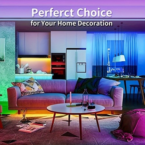 5- 20M LED Strip Lights RGB Colour Changing Tape Cabinet Lighting With UK Plug - Picture 8 of 22
